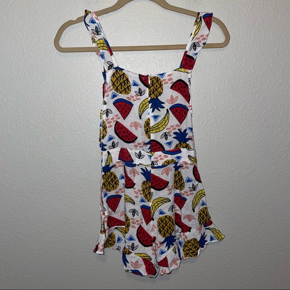 Asos Glamorous Fruit Printed Ruffle Romper - Picture 3 of 9